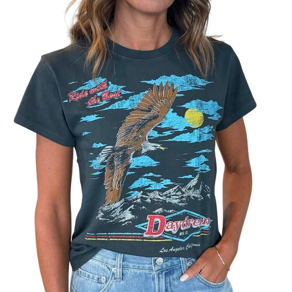 DAYDREAMER MFG Co Tour Tee in Vintage Black Size Small New with Tag